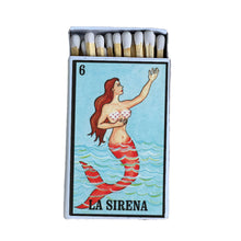 Load image into Gallery viewer, Matches • Loteria Sirena • Home Decor for Candles &amp; Incense