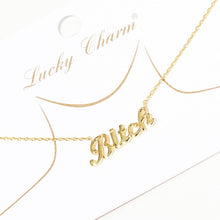 Load image into Gallery viewer, Gold-Dipped Bitch Fashion Necklaces