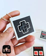 Load image into Gallery viewer, Retro Game Controller Clicker Button Keychain 3D Print