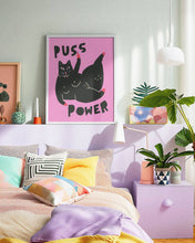 Load image into Gallery viewer, Puss Power - Cat Art Illustration Feminist Print