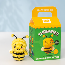 Load image into Gallery viewer, Crochet Kit for Beginners — Beatrice the Bee