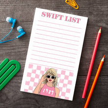 Load image into Gallery viewer, Notepad: Pop Star List Stationery