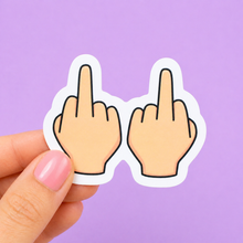 Load image into Gallery viewer, Middle Fingers | Funny Rude Vinyl Sticker
