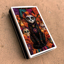 Load image into Gallery viewer, Matches • Halloween Day of the Dead Cat • Home Decor