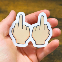 Load image into Gallery viewer, Middle Fingers | Funny Rude Vinyl Sticker