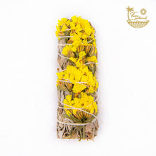 Load image into Gallery viewer, Yellow Sinuata Flower with White Sage Bundles