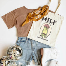 Load image into Gallery viewer, MILF Man I Love Frogs Tote Funny Cowboy Frog Tote Bag