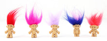 Load image into Gallery viewer, Mini Troll Dolls - 1”x2.5” Tall 1980s 1990s Novelty POP Toy 