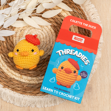 Load image into Gallery viewer, Crochet Kit for Beginners — Colette the Duck