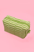 Load image into Gallery viewer, CHECKER GINGHAM MAKEUP COSMETIC POUCH BAG