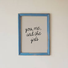 Load image into Gallery viewer, You Me And The Girls Wall Art Print | Family Home Decor