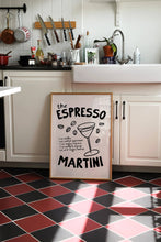 Load image into Gallery viewer, Espresso Martini | Neutral Bar Cart Wall Art Print