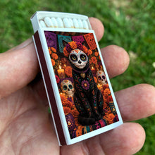 Load image into Gallery viewer, Matches • Halloween Day of the Dead Cat • Home Decor