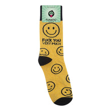 Load image into Gallery viewer, Fuck You Very Much | Funny Socks | Funny Gift | Yellow Socks