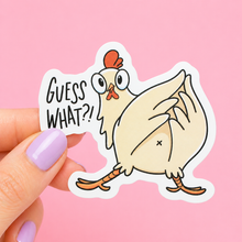 Load image into Gallery viewer, Guess What Chicken | Funny Sassy Chicken Vinyl Sticker