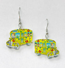 Load image into Gallery viewer, Magic School Bus Earrings Teacher Gift kid's book character