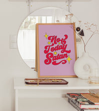 Load image into Gallery viewer, Not Today Satan Print | Colorful Retro Art Print