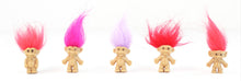 Load image into Gallery viewer, Mini Troll Dolls - 1”x2.5” Tall 1980s 1990s Novelty POP Toy 