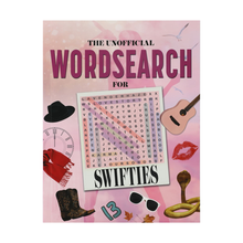 Load image into Gallery viewer, Book Unofficial Swifties Wordsearch Taylor Swift Fan Puzzle