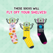 Load image into Gallery viewer, Fuck You Very Much | Funny Socks | Funny Gift | Yellow Socks