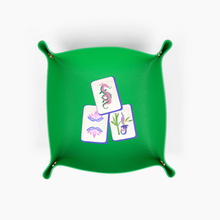 Load image into Gallery viewer, Mahjong tile gift Trinket Gift tray mahjong catchall green