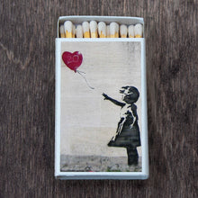 Load image into Gallery viewer, Matches •Banksy Street Art •Home Decor for Candles &amp; Incense