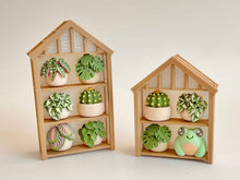 Load image into Gallery viewer, Greenhouse Plant Shelf Clicker 3D Printed Fidget or Keychain