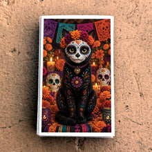 Load image into Gallery viewer, Matches • Halloween Day of the Dead Cat • Home Decor