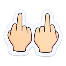 Load image into Gallery viewer, Middle Fingers | Funny Rude Vinyl Sticker