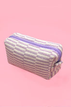 Load image into Gallery viewer, CHECKER GINGHAM MAKEUP COSMETIC POUCH BAG