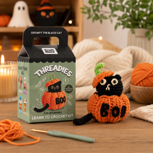 Load image into Gallery viewer, Halloween Crochet Kit for Beginners | Grumpy | DIY