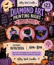 Load image into Gallery viewer, 🧙‍♀️ Diamond Art Painting Night: Hocus Pocus Coasters ✨