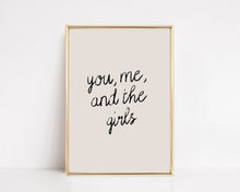 Load image into Gallery viewer, You Me And The Girls Wall Art Print | Family Home Decor
