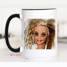 Load image into Gallery viewer, Funny Crazy Hair Doll Coffee Mug Novelty Gag Gift Mug