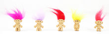 Load image into Gallery viewer, Mini Troll Dolls - 1”x2.5” Tall 1980s 1990s Novelty POP Toy 