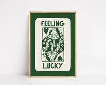 Load image into Gallery viewer, Feeling Lucky Wall Art Print | St. Patrick's Day Decor
