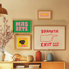 Load image into Gallery viewer, Dramatic Exit Art Print | Hand Drawn Illustration Lettering