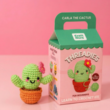 Load image into Gallery viewer, Crochet Kit for Beginners — Carla the Cactus