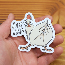 Load image into Gallery viewer, Guess What Chicken | Funny Sassy Chicken Vinyl Sticker