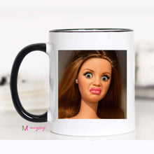 Load image into Gallery viewer, Funny Retro Doll Coffee Mug Sarcastic Gag Gift Mug
