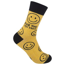 Load image into Gallery viewer, Fuck You Very Much | Funny Socks | Funny Gift | Yellow Socks