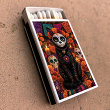 Load image into Gallery viewer, Matches • Halloween Day of the Dead Cat • Home Decor