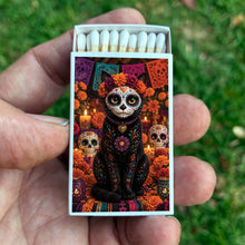 Load image into Gallery viewer, Matches • Halloween Day of the Dead Cat • Home Decor