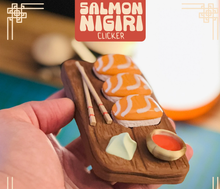 Load image into Gallery viewer, Salmon Nigiri Sushi Clicker 3D Printed Fidget Toy