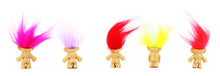 Load image into Gallery viewer, Mini Troll Dolls - 1”x2.5” Tall 1980s 1990s Novelty POP Toy 