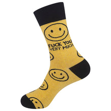 Load image into Gallery viewer, Fuck You Very Much | Funny Socks | Funny Gift | Yellow Socks