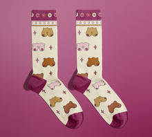 Load image into Gallery viewer, Boobs Socks  (funny gifts, novelty socks, feminist gift)