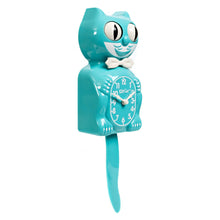 Load image into Gallery viewer, Vibrant Blue Turquoise Kit-Cat Klock