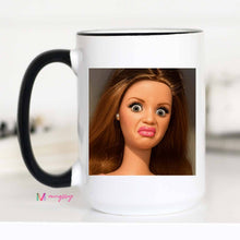 Load image into Gallery viewer, Funny Retro Doll Coffee Mug Sarcastic Gag Gift Mug