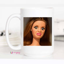 Load image into Gallery viewer, Funny Retro Doll Coffee Mug Sarcastic Gag Gift Mug